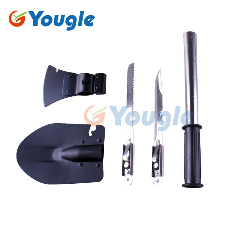 

New Outdoor Camping Garden 4 in 1 Stainless Steel Shovel Shovels Axe Saw Knife Multi Functional Tool