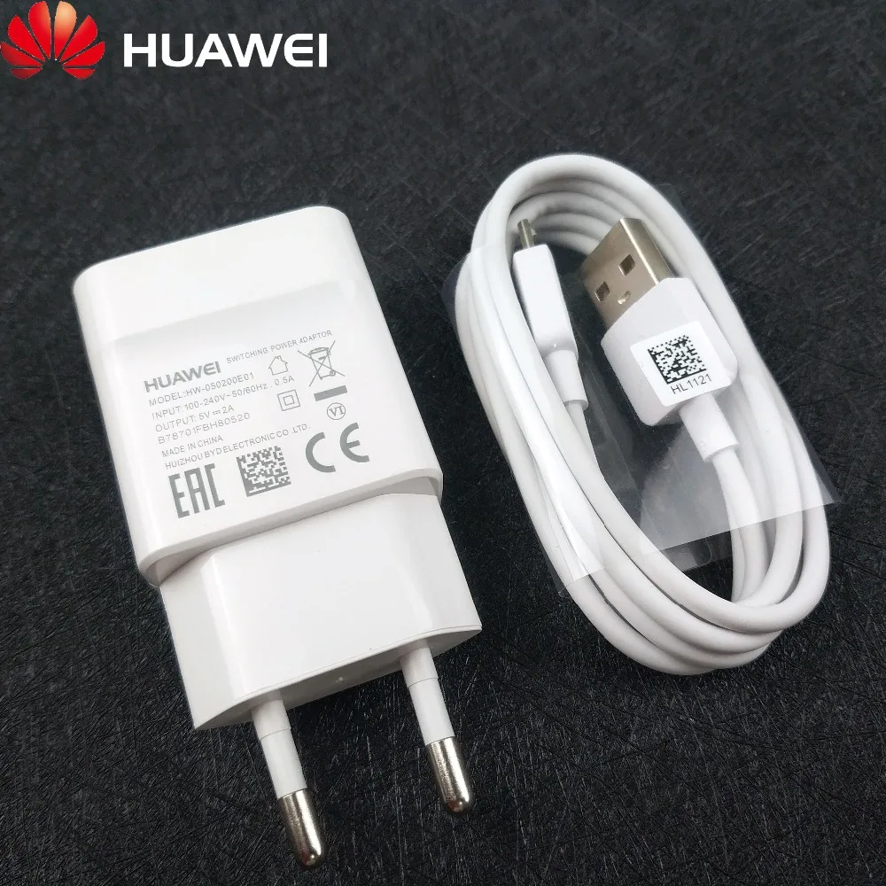 Original Huawei P8 lite Charger 5V 2A Micro usb EU Wall Charge power Adapter , Huawei P9 lite Honor 8x 6a y7 y6 y5 ii y3 Phone