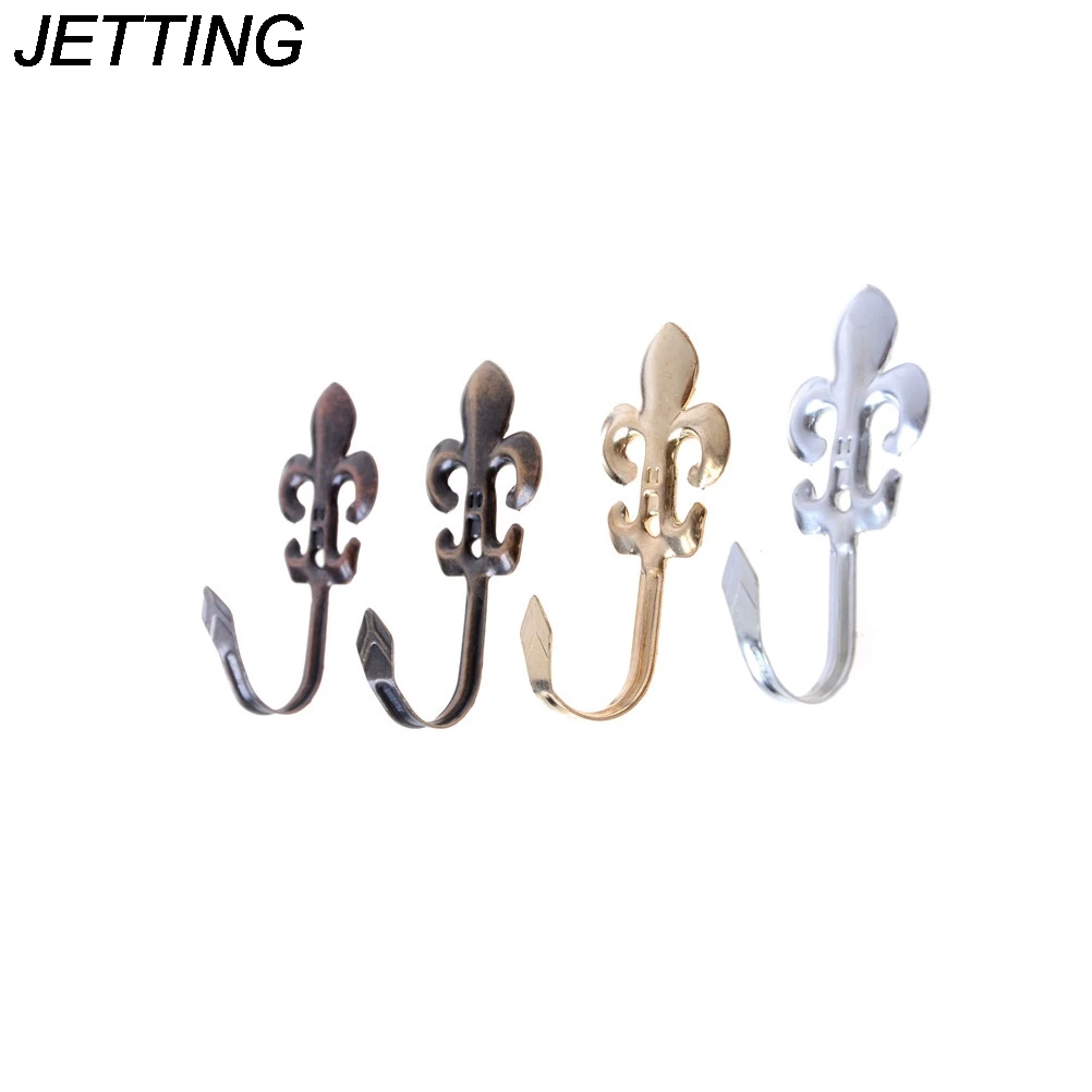 

1 Pair Towel Hanger Bathroom Wall Hook Vintage Hooks Plum Blossom Style Antique Hanger Hook for Clothes Coat Hat Bag