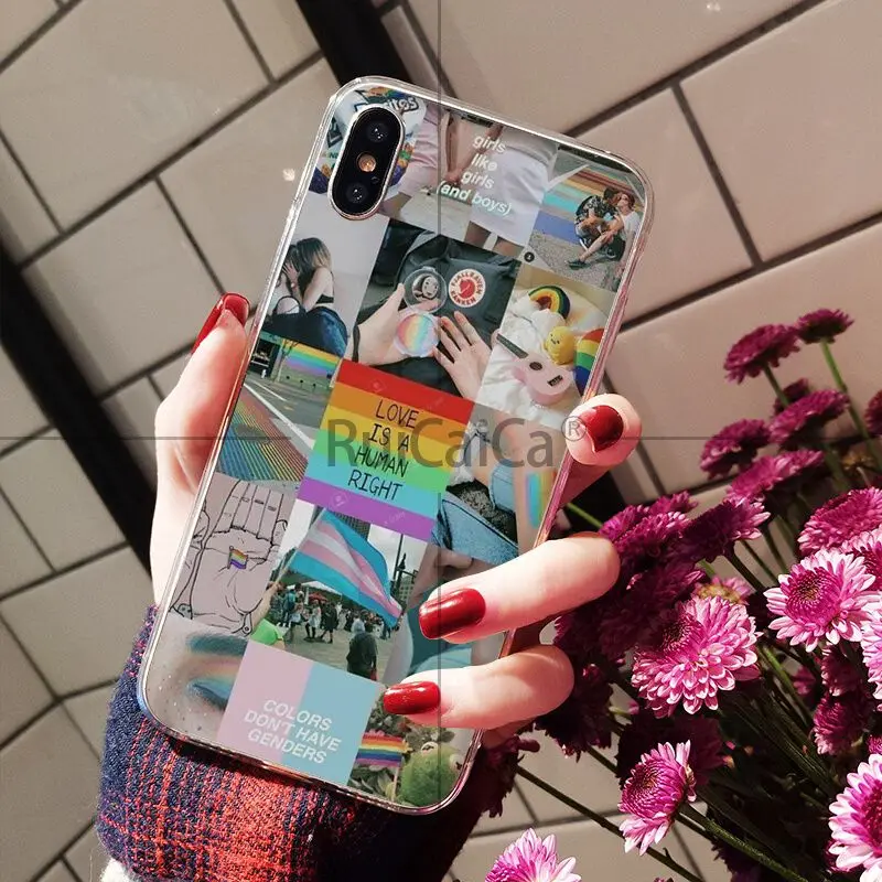 Ruicaica Гей ЛГБТ Радуга, фестиваль Прайд печать рисунок чехол для телефона чехол для iPhone X XS MAX 6 6S 7 7plus 8Plus 5 5S XR
