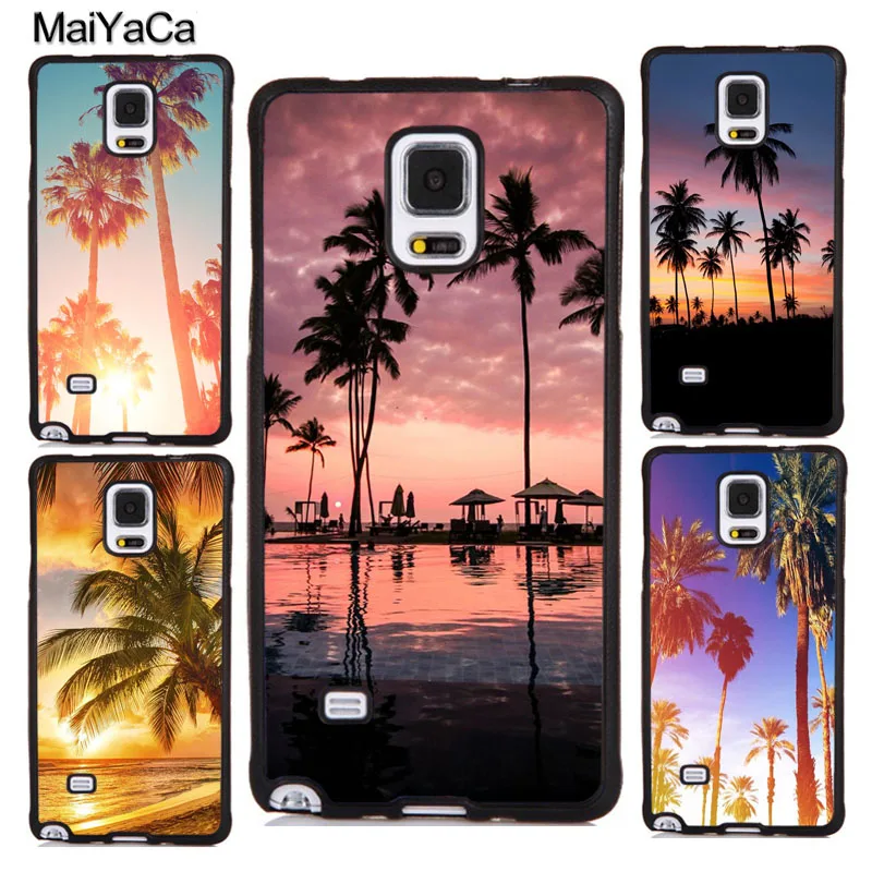 

MaiYaCa Tropical Summer palm trees Phone Cases Cover For Samsung Galaxy S5 S6 S7 edge S8 S9 S10 plus Note 9 5 8 Soft TPU Coque