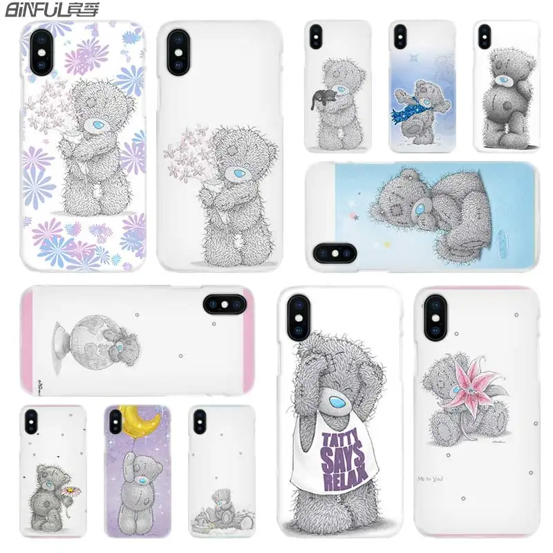BINFUL чехол для iphone X XR XS Max 8 7 6s 6 Plus 5 5S 5c SE 4S 4 Tatty Teddy Me To You Bear