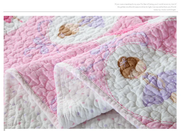 CHAUSUB дети одеяло комплект 2 шт./3 шт. хлопок одеяло s одеяло ed покрывало для кровати наволочка розовый девочки покрывало королева двойной размер
