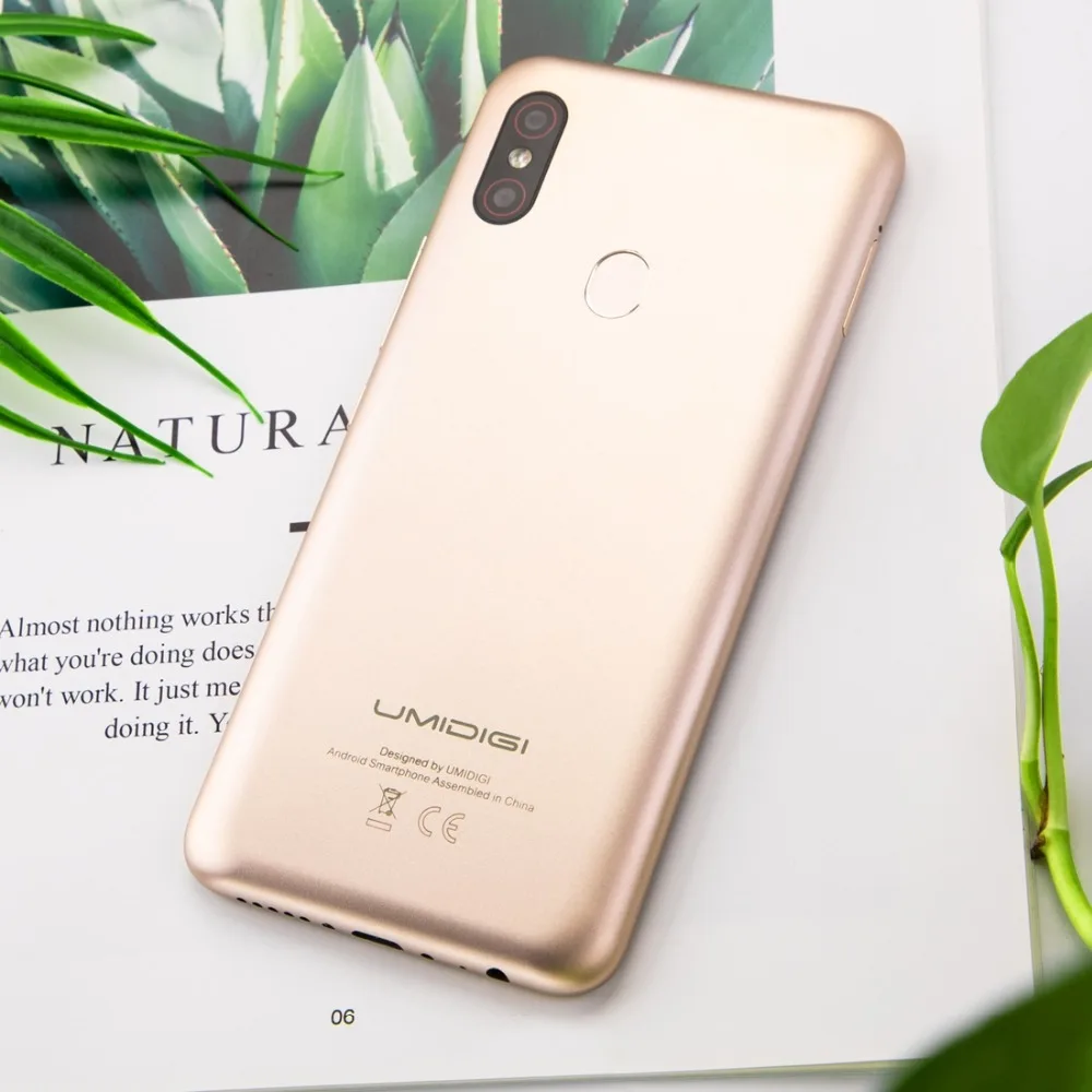 Umidigi F1 смартфон с восьмиядерным процессором Helio P60 ОЗУ 4 Гб ПЗУ 128 ГБ 5150