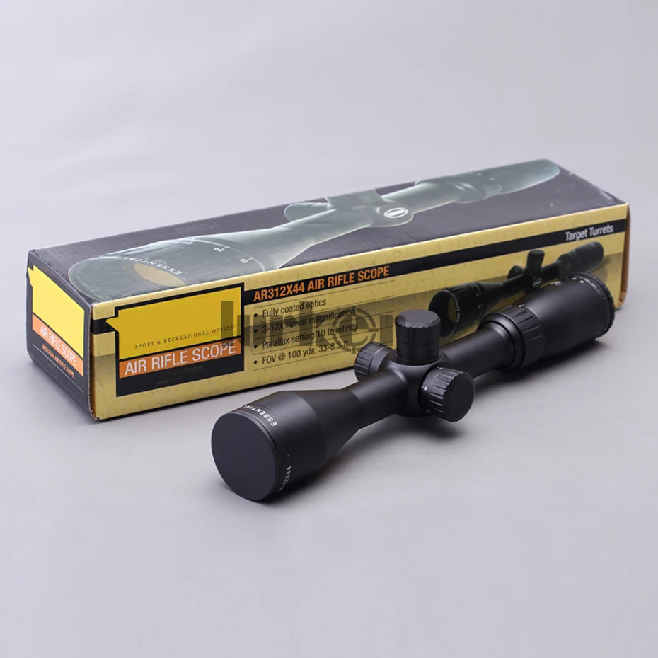 Тактический Essential 3-12X44 AO Air Gun Mil-dot HD Оптика прицел оптический охотничьи винтовки справляется/оптические прицелы