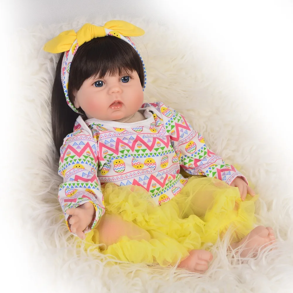 55 см кукла силиконовая ручной работы Reborn Baby 22 &quotигрушка для новорожденного новый