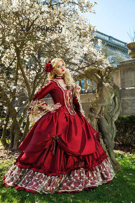 Платье принцессы средневековая фантазия Quinceanera викторианское Хэллоуин