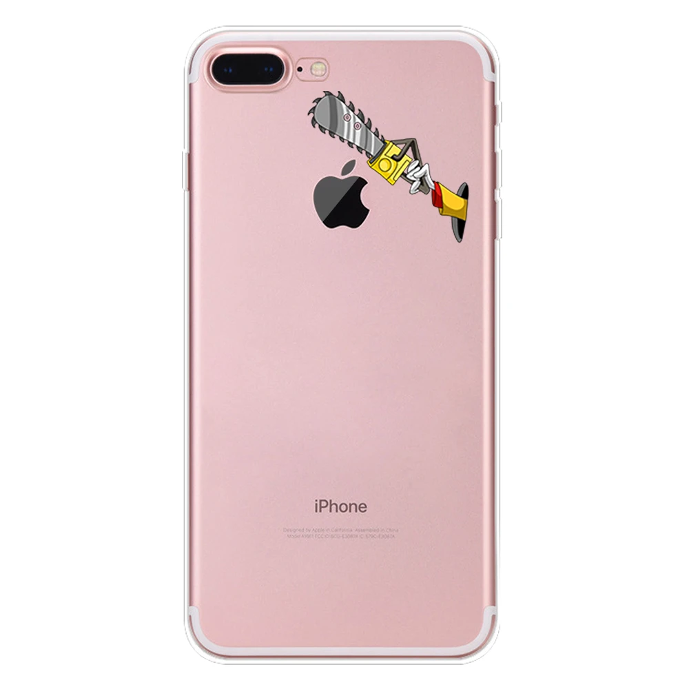 Мягкий чехол из ТПУ для iphone XS Max XR X 8 7 6 6S Plus 5 5S SE 5C 4S 4, прозрачный силиконовый чехол с милым рисунком Микки Мауса