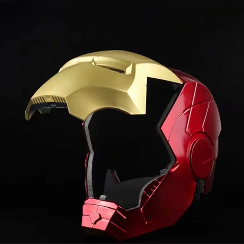 Avengers Iron Man Helmet Anime Ironman Mask 1:1 Scale Men Full Face Helmet PVC Action Figure Model Cosplay Prop Toys Doll Gift