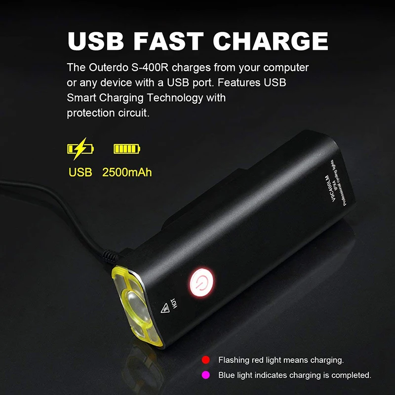 Excellent Dropshipping USB Rechargeable Bike Light Front Handlebar Cycling Led Light Battery Flashlight Headlight Bicycle Accessories 14