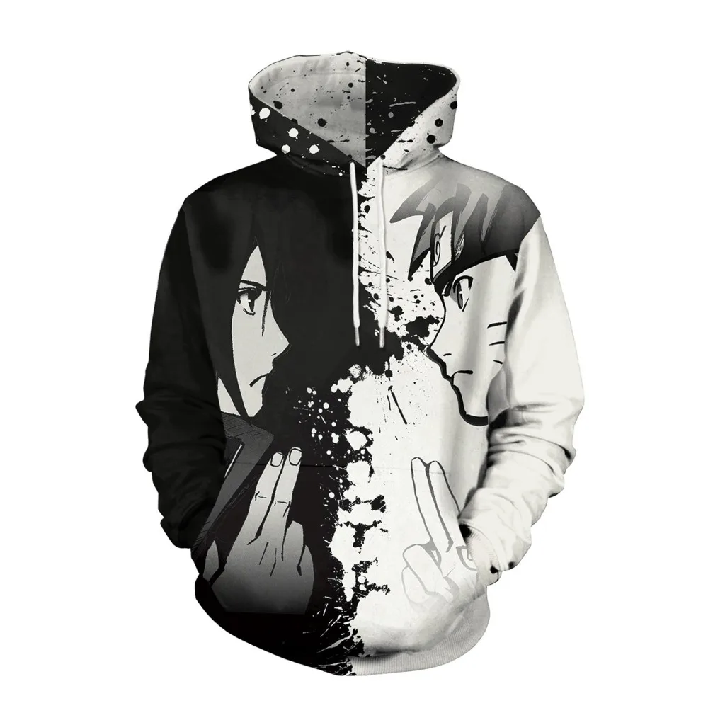 

Naruto womens hoodies sweatshirt Uchiha Sasuke Uzumaki Naruto Full Pullovers Naruto Cartoon printed clothes oversized hoodie