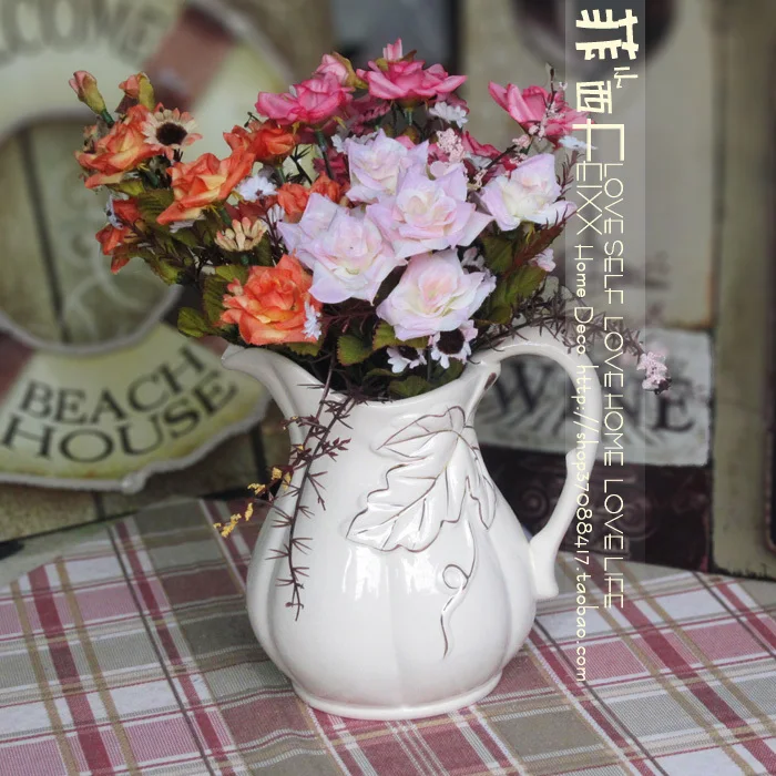 Feixx rustic rose silk flower artificial | Дом и сад
