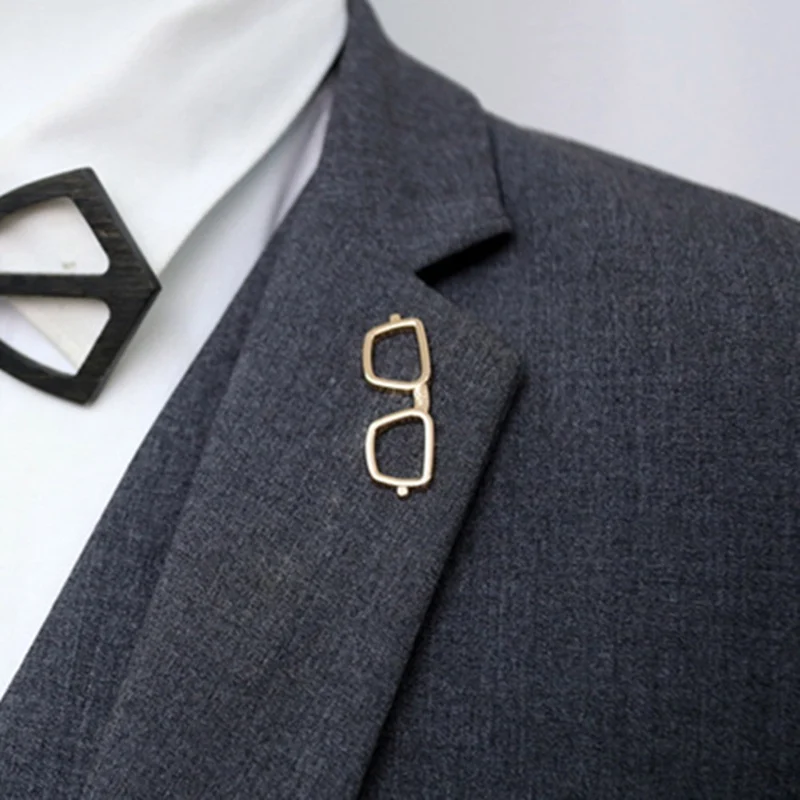 

Fashion Enamel Oil Glasses Sunglasses Pins And Brooches Men's Suit Dress Shirt Collar Mens Clothing & Accessories