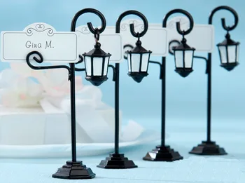 

100pcs/lot Bourbon Street Streetlight Wedding Place Card Holder Wedding Favors Gifts Party Accessory Decoration Supplies