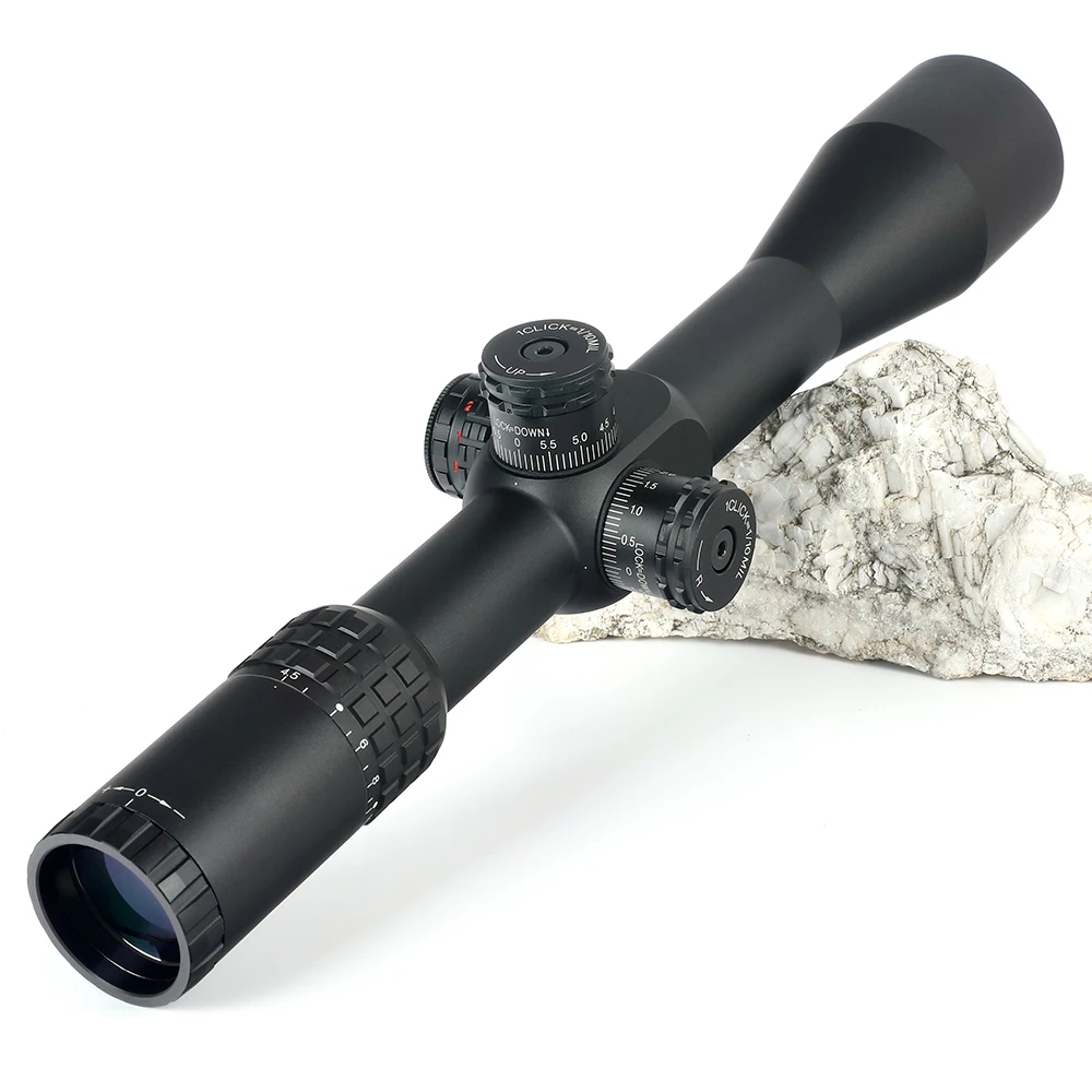 ohhunt FFP 4.5-18X44 SFIR First Focal Plane Hunting Optical Riflescopes Side Parallax RG Glass Etched Reticle Lock Reset Scope (2)