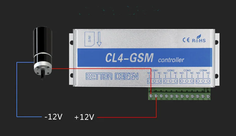 4 канальный GSM релейный выключатель с дистанционным управлением управление SMS