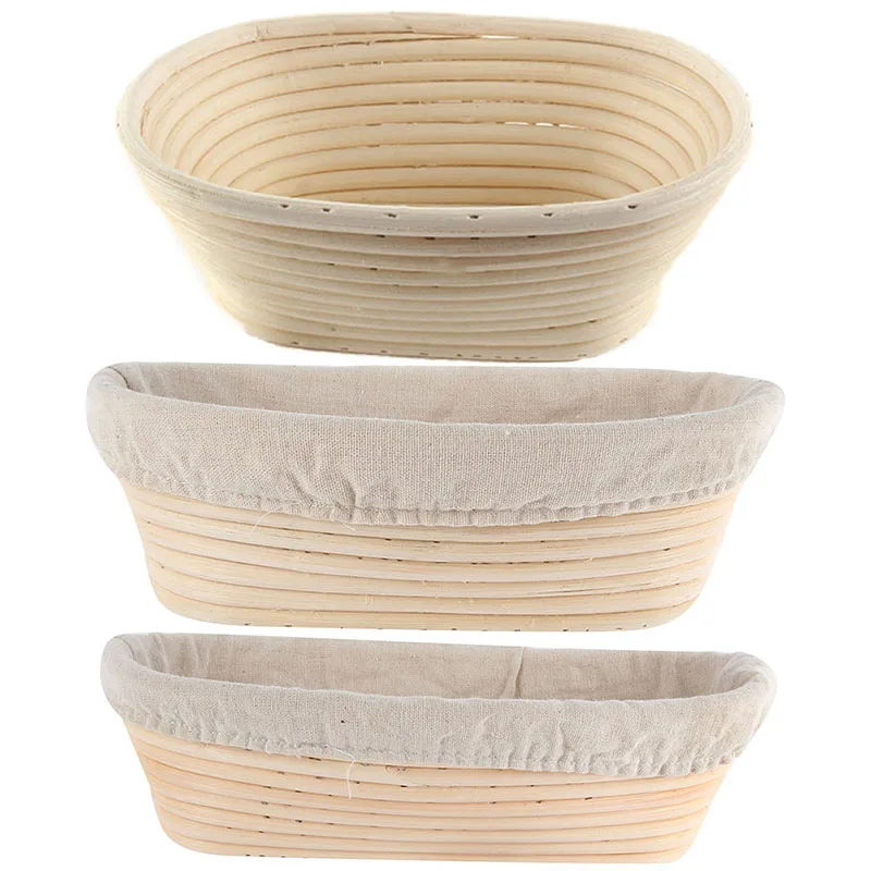 

Various Shapes Fermentation Rattan Basket Country Bread Baguette Dough Banneton Brotform Proofing Proving Baskets