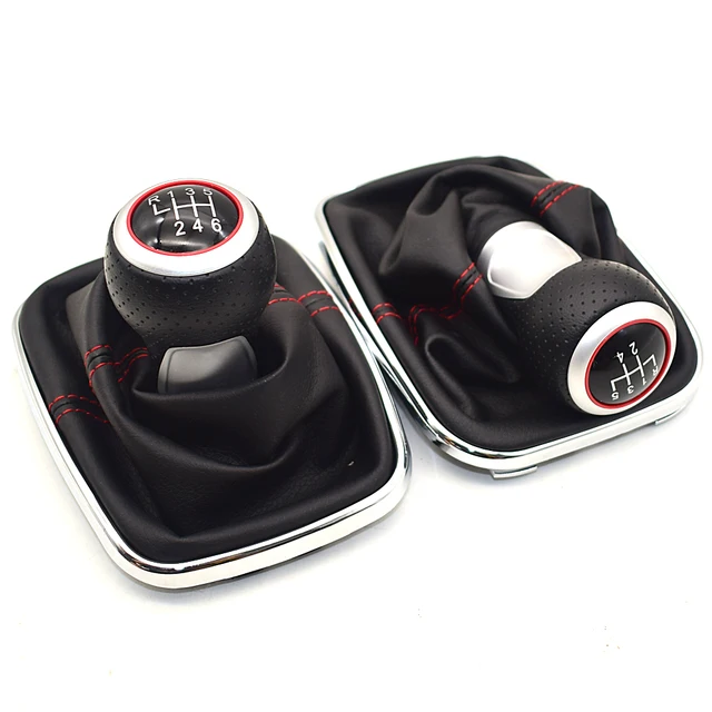 US $9.23 12mm 5 / 6 Speed Car Gear Shift Knob Lever Shifter Gaitor Boot For Volkswagen VW 1999-2004 Golf 4 I