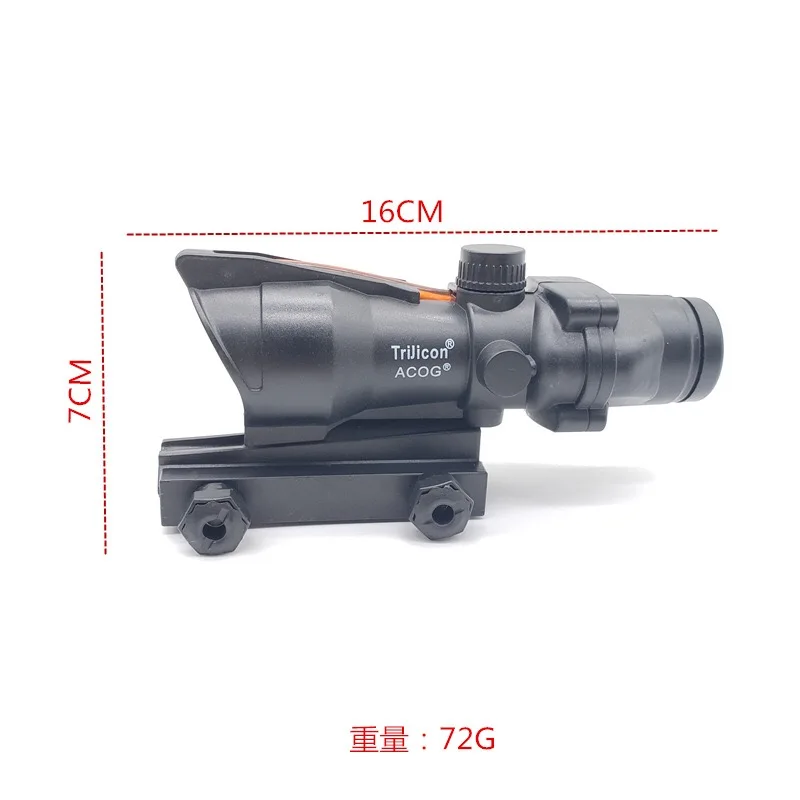 Пластиковый телескоп Trijicon ACOG для водяного геля шар Blaster NERF украшение только
