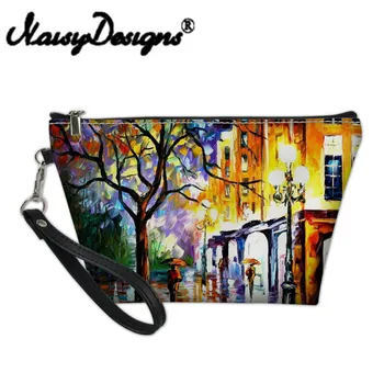 

Noisy Designs Portable Women Makeup Bag Travel Organizer Landscape Pattern Ladies Cosmetic Case Summer Toiletry Storage Bags
