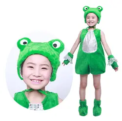 Шоу животных детская одежда лягушка костюм танец лягушка мать родитель-ребенок наряд