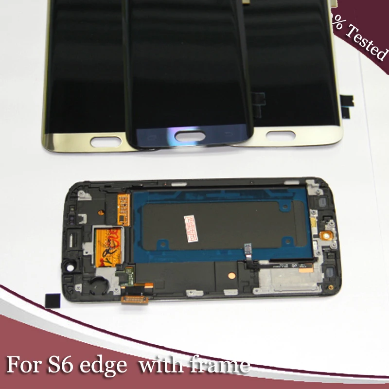 Подходит для Samsung Galaxy S6 Edge ЖК дисплей сенсорный экран дигитайзер сборка G925 G925F G925i