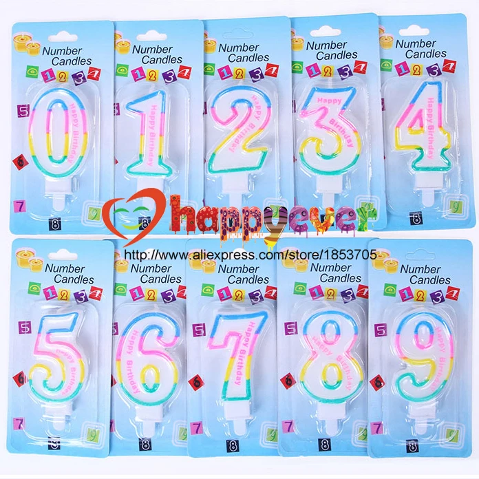 Kids Adult Colorful Birthday Candle Number 1 2 3 4 5 6 7 8 9 0 Cake Decoration Party Supplies Favor Boy Candle Bowlcandle Scent Aliexpress