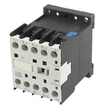 

CJX2-K0901 110 Volts Coil 35mm DIN Rail 9A Three Pole 3P 1NC AC Contactor