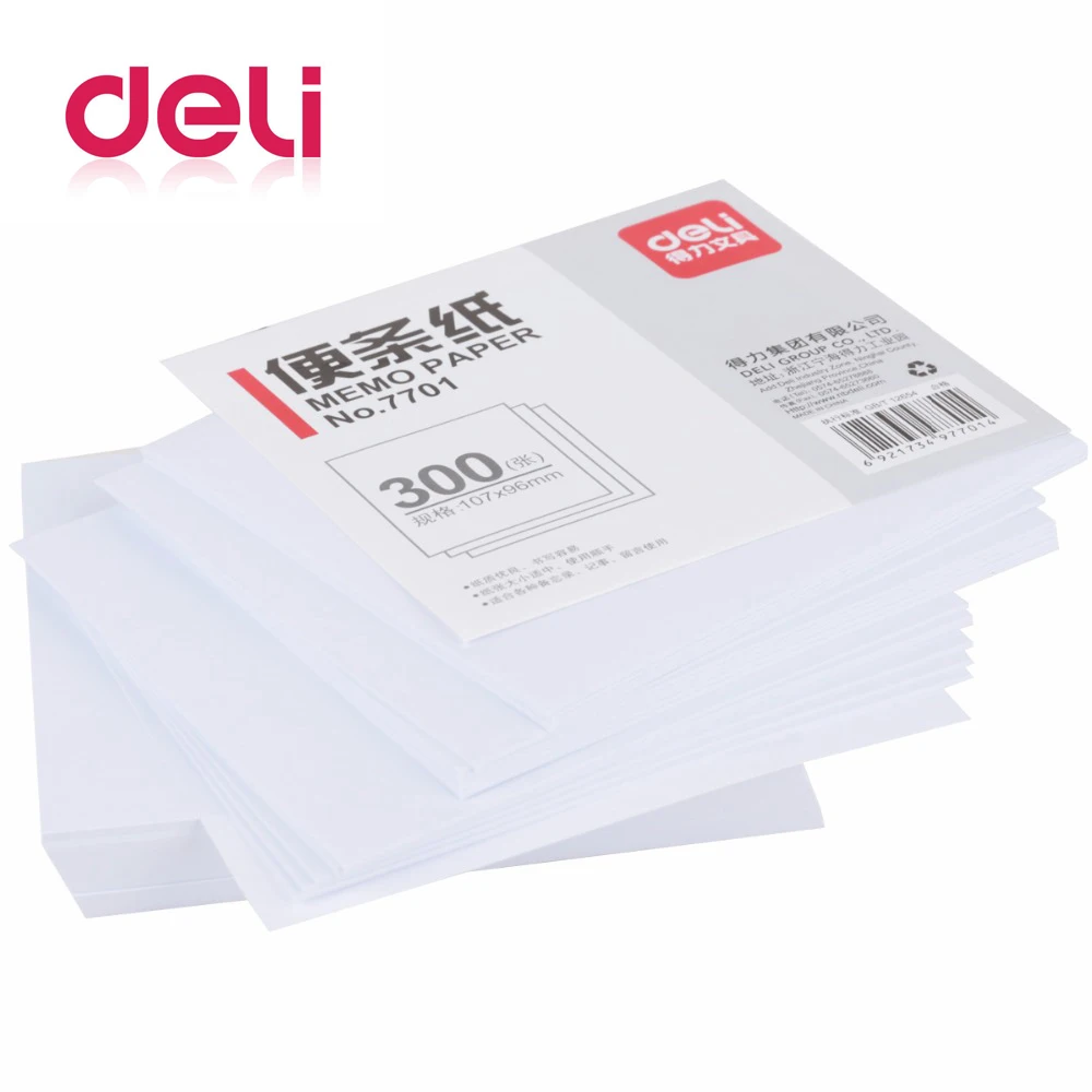 

Deli 300 Pages/Set Solid Memo Pad paper daily Post Stationery School & Office Supplies Notepad Cute Sticky Notes plan pad