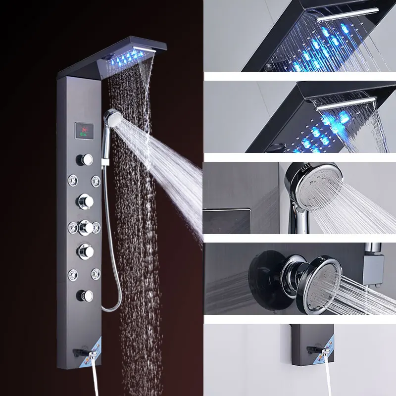 Suguword роскошный золотой/шар/никелевая душевая панель настенный ...