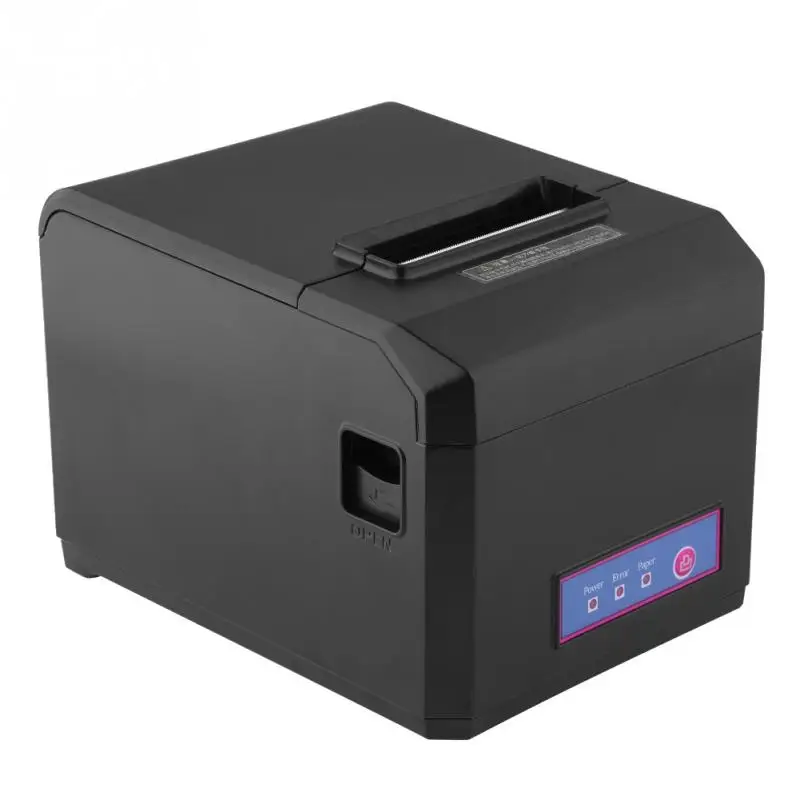 80mm Thermal Printer Dustproof Waterproof Cash Register Ticket Printer