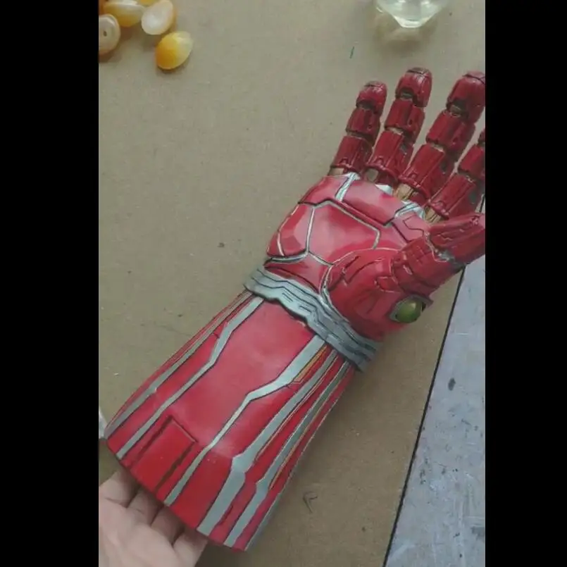 Endgame Iron Man Nano Gauntlet - Thanos Infinity Gauntlet Armor - Tony Stark Cosplay Gloves - PVC LED Light Props image 4