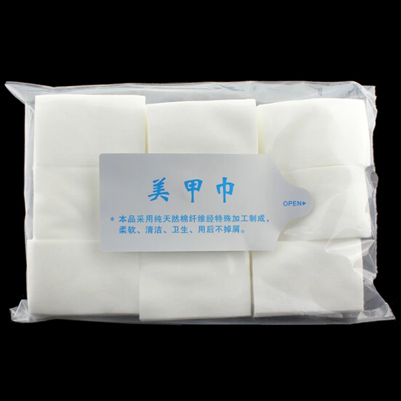 

900pcs Nail Art Tips Makeup Manicure Disposable Polish Remover Clean Wipes Cotton Lint Pads Paper Resurrection Towel