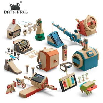 

Data Frog DIY Cardboard For Nintendo Switch Labo Bracke Paper Suit DIY Case For NS Console Joy-Con Controller Gaming