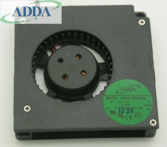 Для ADDA AB5512HX G00 DC12V 0.19A вентилятор охлаждения сервера 5 см 2 проводной|fan stick|fan circlesfan