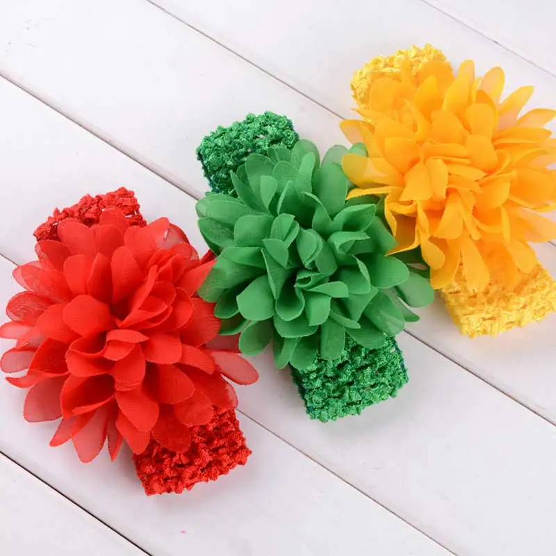 

Baby Girls Headbands Kids Elastic Floral Newborn Baby Headband Headwear Kid Photography Props Headdress Toddler Hair Accessories