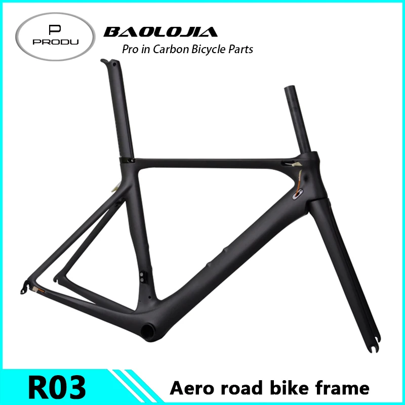 Perfect Free Shipping dengfu 2018 Bulk Clearance Japan Toray Full Carbon Road Bicycle Frame 700C Carbon aero racing road bike 49cm 3