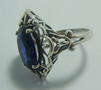 

Free shipping DIY customizable hollow-out decorative pattern Classic palace restoring ancient ways is a silver ring