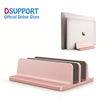 Vertical Laptop Stand 2 in 1 Design Desktop Space Saving Holder Thickness Adjustable Dock Suit for All MacBook/Surface/Samsung space saving aluminum vertical stand for laptop macbook pro air thickness adjustable desktop notebooks holder erected