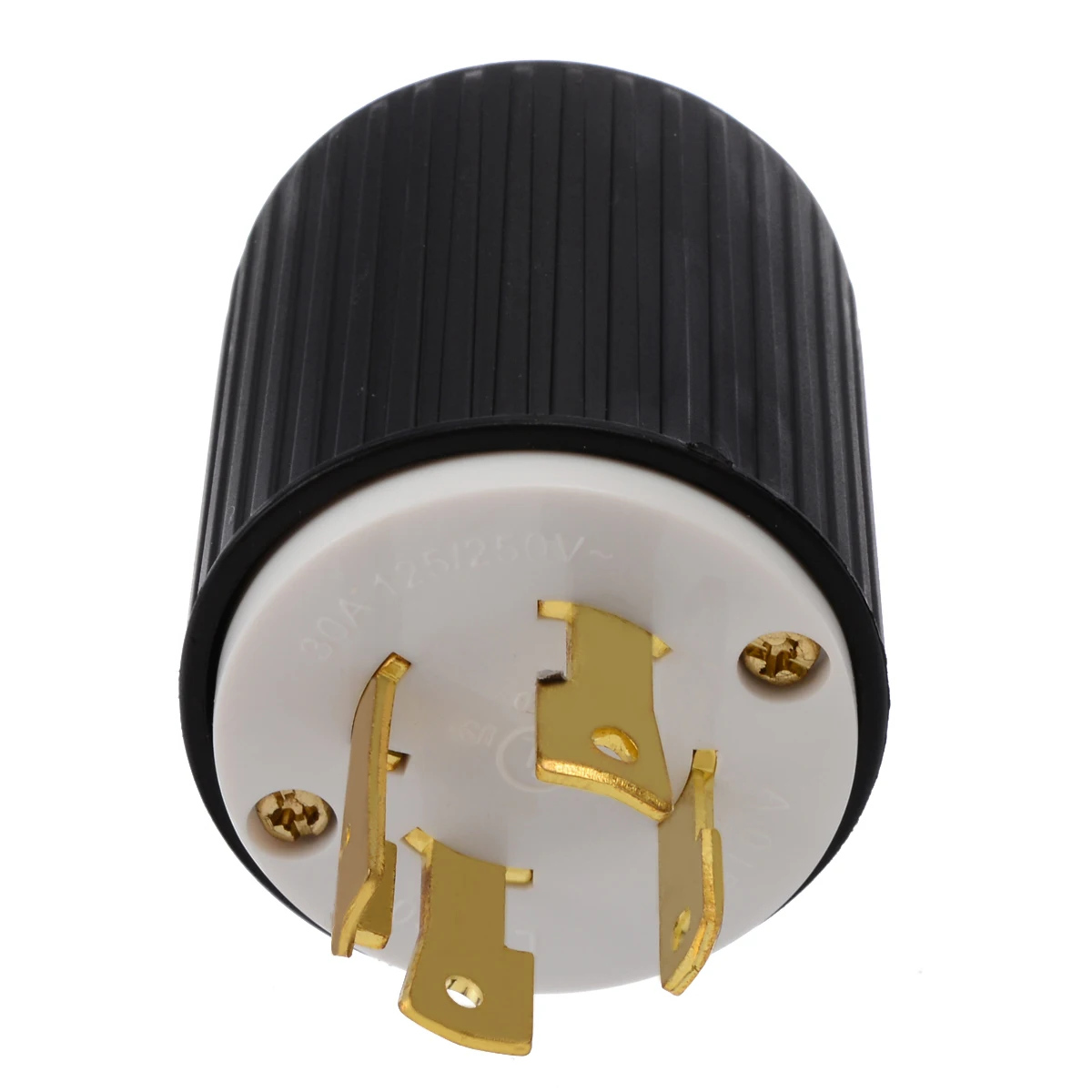 Новый черный запорный штекер L14-30 30Amp 125/250 Вольт 3 полюса 4 провода заземления