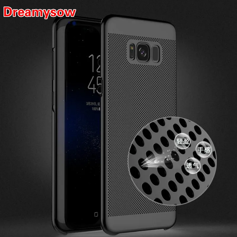 

Heat Dissipation Breathable phone Case For Samsung Galaxy J4 J6 J8 A6 A8 Plus 2018 S8 S9 Plus Note 8 S6 S7 Edge Back Cover Shell