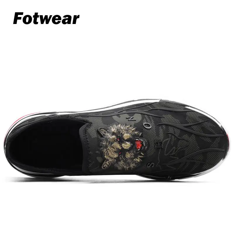 

Fotwear Men sneakers Breathable Casual Shoes Masculino Krasovki Summer Trainers Breathable Wild Tiger head Mesh upper Sneakers