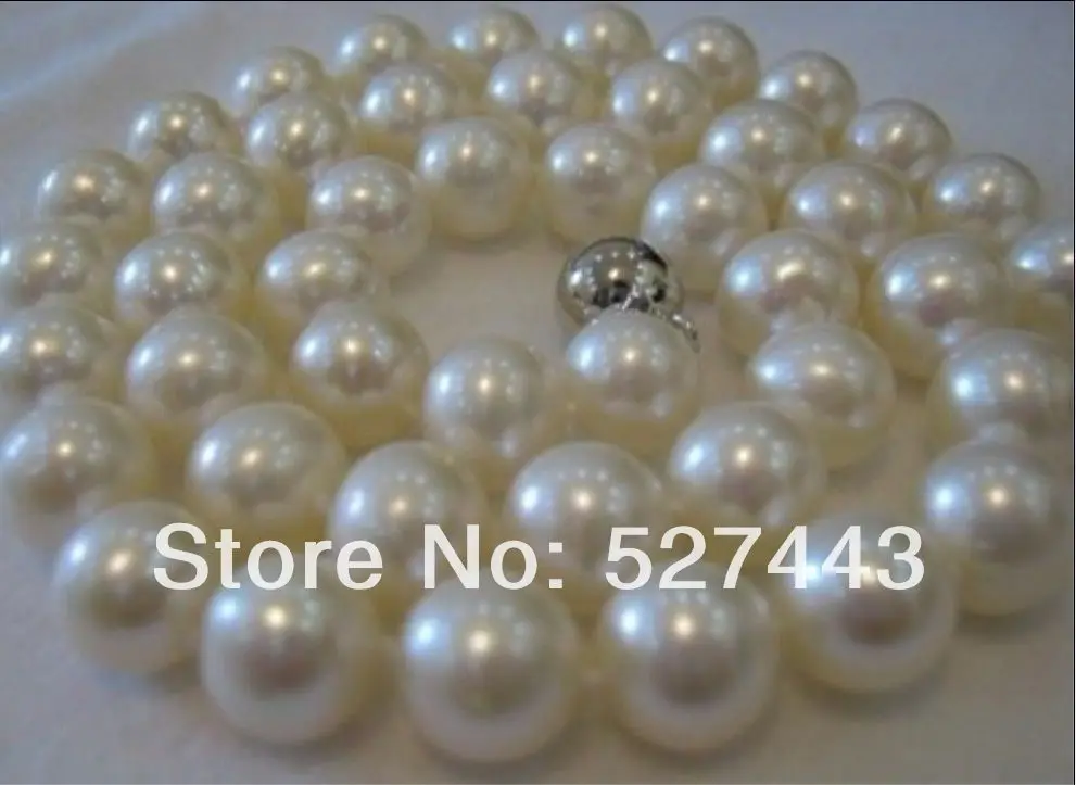 

Wholesale fast AAAA+ 9-10MM SOUTH SEA WHITE PEARL NECKLACE 18 INCH