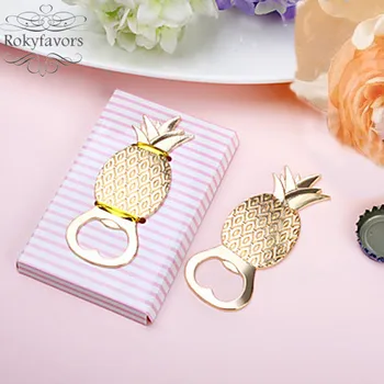 

50PCS Tropical Pineapple Bottle Opener Beach Theme Bridal Shower Wedding Favors Souvenir Gifts Event Party Supplies