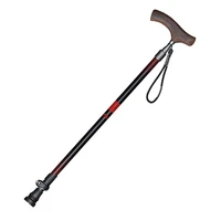 T Handle Aluminum Walking Stick Quick Locking Ultralight Anti-Slip Cane For Elderly 1 Pcs 1