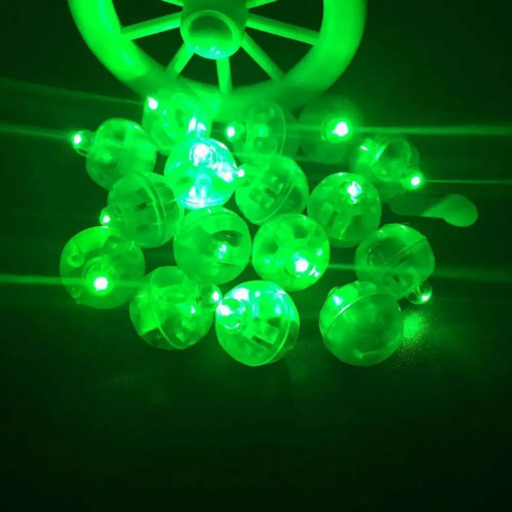 50 шт./партия, круглый шар, светодиодные воздушные шары, мини мигающие лампочки для фонаря, рождественские украшения для свадебной вечеринки, белый, желтый - Цвет: Оливковый