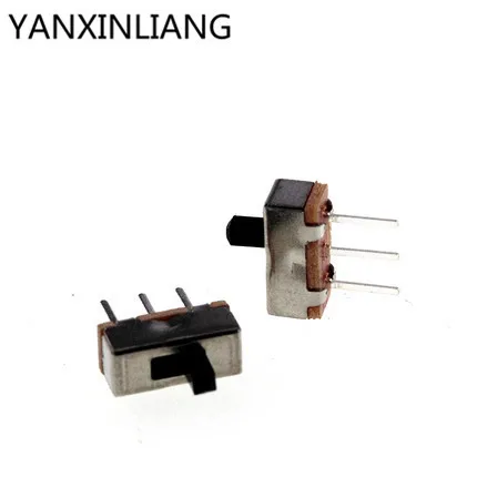 

10Pcs 3 Pin PCB 2 Position 1P2T SPDT Miniature Slide Switch Side Knob SS12D07VG4 Handle high 4mm