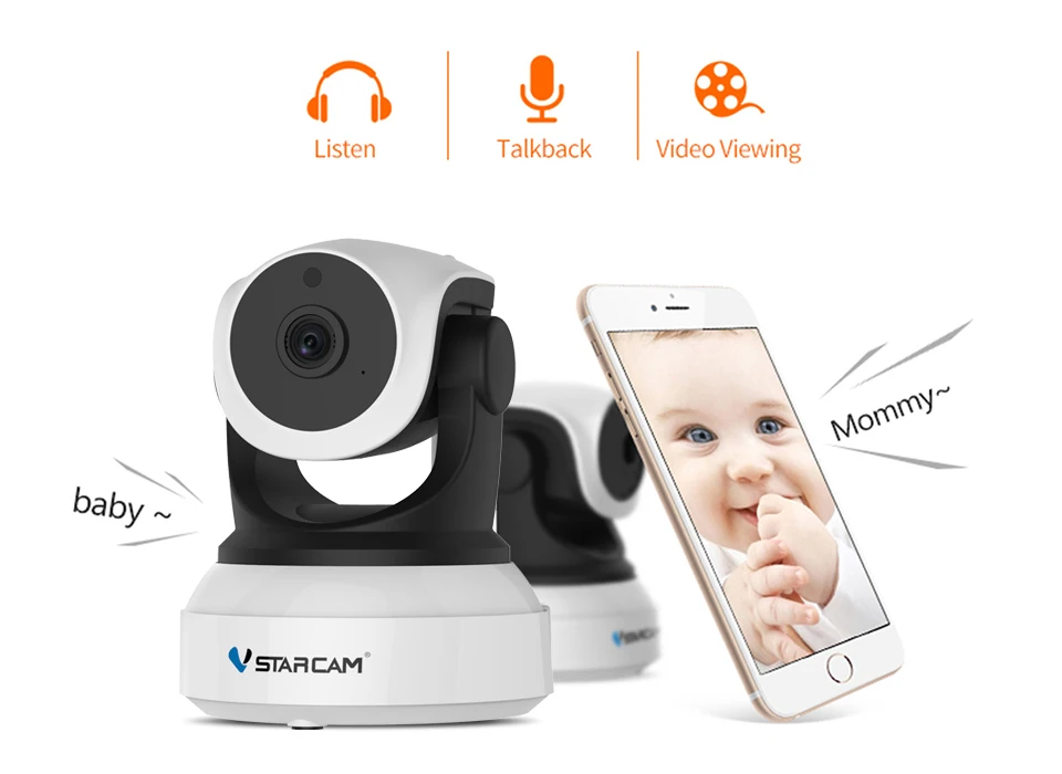 Original Vstarcam 720P IP Camera K24 Wifi Surveillance CCTV Security IR Night Vision PTZ Cam Mobile View small security cameras