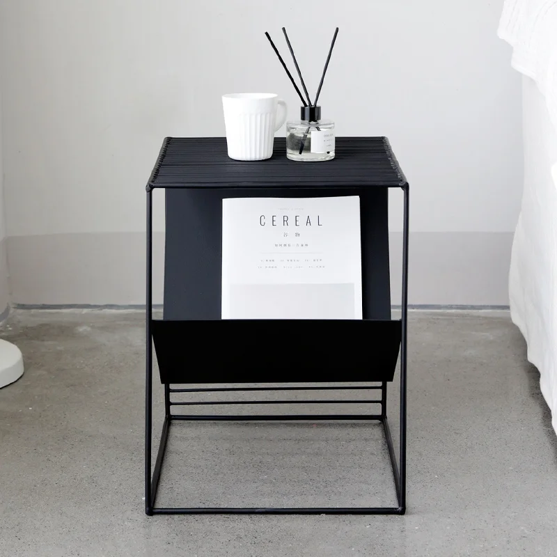 Nordic wrought iron sofa bedside corner table modern minimalist living room small apartment creative mini coffee table Nordic wrought iron sofa bedside corner table modern minimalist living room small apartment creative mini coffee table