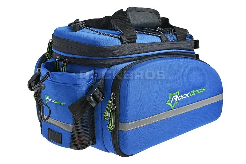 Best Rockbros 12L Mountain Bike Bag 3 In 1 Rear Rack Shoulder Sotrage Carrier Bags Handbag  Bicycle Trunk Cycling Saddle Bag 34